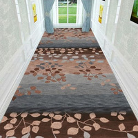 Tapis de couloir d'hôtel de luxe personnaliser le coureur de tapis de polyester de modèle pour le tapis et les carpettes de couloir au sol