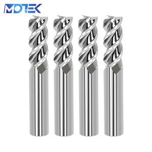 Fraise à 3 lames en acier allié 55 degrés, 3 cannelures, fraise plate, marque <span class=keywords><strong>MOTEK</strong></span>, outil CNC pour alliage d'aluminium, OEM/ODM - Product Image 1