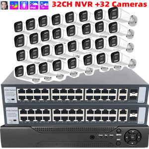 ชุดกล้องวงจรปิด Hongjin HJSCCD 32CH POE NVR ระบบ H.264 พร้อมระบบมองเห็นในเวลากลางคืน - Product Image 3