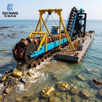 CY-SHINING Chain Bucket Dredger Pabrik Cina Kedalaman Pengerukan yang Dapat Disesuaikan untuk Penambangan Pasir Sungai