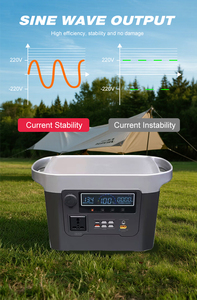 เครื่องกำเนิดไฟฟ้าพลังงานแสงอาทิตย์แบบพกพา สถานีไฟฟ้ากระแสสลับ/กระแสตรง ที่ชาร์จในรถยนต์ แบตเตอรี่ลิเธียมไอออนพลังงานแสงอาทิตย์ ตัวควบคุม MPPT ไฟฉาย สถานีไฟฟ้า - Product Image 6