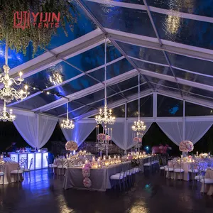 Olay parti için 12x30 20x25 20x40 alüminyum beyaz pvc büyük açık kilise marquee çadır düğün çadırı