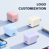 Adaptor Pengisian Daya Cepat Tipe C 30W OEM Kustom Warna-warni, Adaptor Perjalanan Portabel Universal untuk Ponsel, Pengisi Daya AS Output AC
