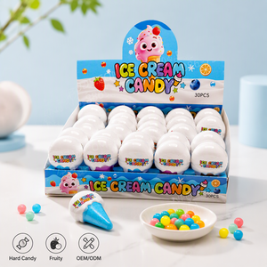 BESTAR Caramelle Dure a Forma di Gelato, Mini Palline Colorate, OEM ODM Personalizzate, Snack alla Frutta per Bambini - Product Image 1