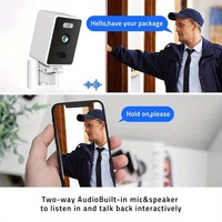 Kamera Wifi nirkabel 3MP Audio dua arah, kamera keamanan pintar versi malam warna penuh