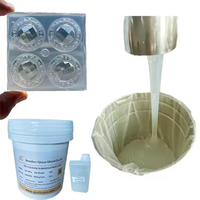 Caoutchouc de silicone liquide transparent de qualité alimentaire pour la fabrication de moules et les moules artisanaux en résine époxy