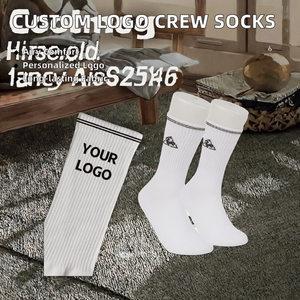Chất Lượng Cao Biểu Tượng Tùy Chỉnh Crew Vớ Thoáng Khí Phòng Tập Thể Dục Thể Thao Sọc Trắng Vớ Thể Thao Với Logo Dưới Dệt Kim - Product Image 3