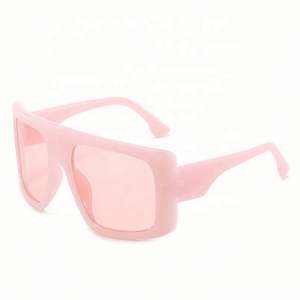 Gafas de Sol Cuadradas Extra Grandes para Mujer, con Logotipo Personalizado Vintage, Montura Grande, Color Rosa Degradado, Protección UV400, Gran Venta - Product Image 6