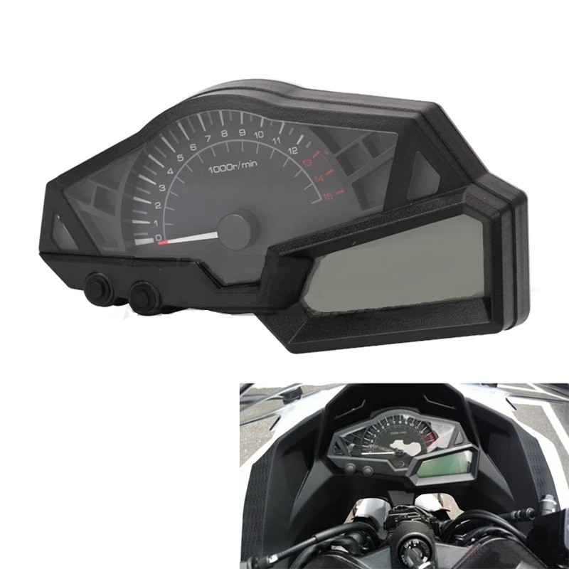 Универсальные гоночные мотоциклетные датчики, спидометр, одометр, тахометр, инструмент для KAWASAKI, Honda, Suzuki, Yamaha