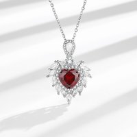WICKMAN Fabriqué en Chine, Parure de bijoux tendance haut de gamme en plaqué or 14K, avec zircon de type cœur et effet sonore vibrant, comprenant boucles d'oreilles, collier et bague