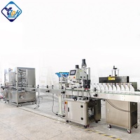 Remplisseur de bouteilles de liquide à débit automatique à 12 buses Machine de remplissage de liquide à têtes multiples Machine à sceller les boissons Eau