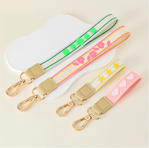 Lindo patrón 3D Transferencia de Calor impreso Acero inoxidable Grabación de voz Digital llavero pulsera diseño de cierre dorado para bolsa - Product Image 1