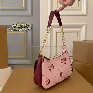 Bolso de Mano Teri de Cuero de Diseño Vintage de Alta Calidad, Estilo Cherry New York, para Mujer, Bolsos de Lujo - Product Image 3