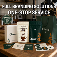 Sacs à café personnalisés, imprimés sur mesure, qualité alimentaire, faible MOQ, impression numérique, pochette mate autoportante avec valve, sacs d'emballage pour grains de café