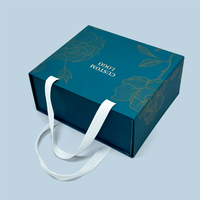 Boîte cadeau magnétique rigide en carton recyclable sur mesure, luxe, pliable, avec couvercle magnétique