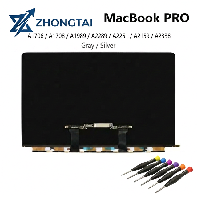 Original Quality Wholesale 13 Inch Retina LCD Screen Full Assembly MacBook Pro A1706 A1708 A1989 A2159 A2289 A2251 A2338 100%