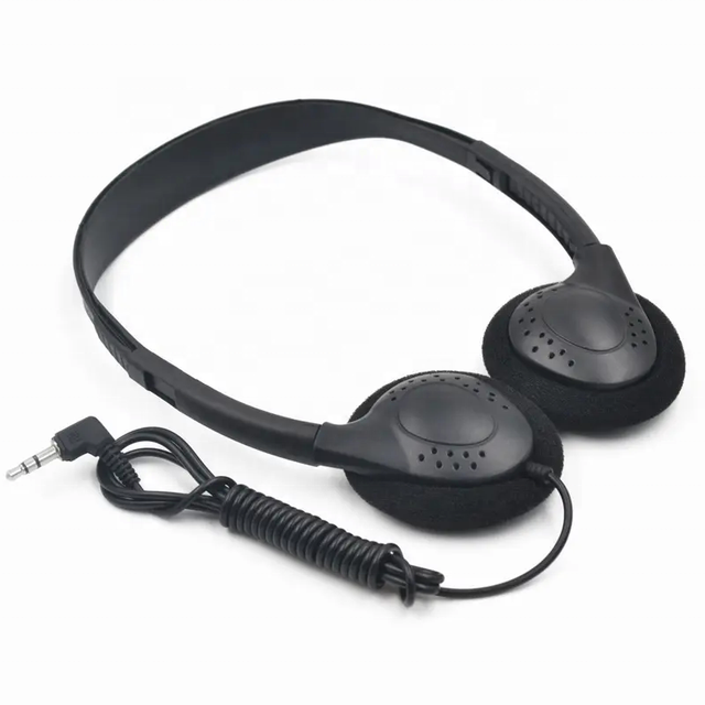 Best Selling 3.5mm Interface Wired Headphone Economical Wired Call Center Headset with Microphone Aviation Headphones
