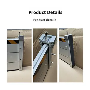 Equipo de fuente Aleación de aluminio Tablero de Control de Inundaciones extraíble para el hogar Barrera de agua Garaje comunitario Impermeable Seguridad en el agua - Product Image 3