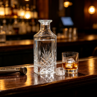 Fabricant chinois, vente en gros de bouteilles en verre blanc cristallin de haute qualité pour le brandy XO, les spiritueux, le whisky, le gin, le vin, 750 ml