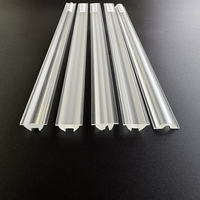 Accessoire professionnel pour étagères et vitrines : lentille linéaire LED AEF-014 ~150 ° +100 °   Optique à faisceau large Extru, lentille linéaire
