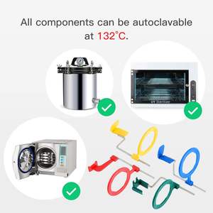 Kit completo de sistema de posicionamiento de película de rayos X dental intraoral Fuente de alimentación manual con soportes de película Posicionador de montaje - Product Image 6