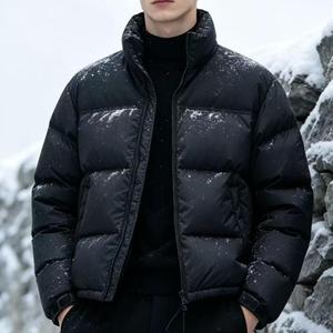 Factory Latest Design Winter Thick Padded Bubble Jackets Unisex <b>down</b> <b>feather</b> winter jacket for men North City - Product Image 3