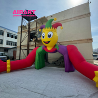 Arche gonflable géante en tissu Oxford de haute qualité en forme de clown, pour parc extérieur, accessoire de jeu