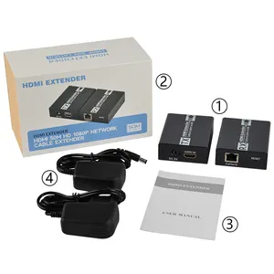 Fjgear ตัวขยาย <span class=keywords><strong>HDMI</strong></span> ที่ทนทานรองรับ RJ45 CAT5e CAT6 / มากกว่า IP/<span class=keywords><strong>50</strong></span> <span class=keywords><strong>เมตร</strong></span> (เครื่องส่งสัญญาณและตัวรับสัญญาณ <span class=keywords><strong>HDMI</strong></span> สําหรับในร่มกลางแจ้ง) - Product Image 3