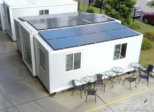 Porte d'entrée en aluminium innovante, sûre et autonome, pour <span class=keywords><strong>maison</strong></span> conteneur extensible, avec décoration moderne et esthétique - Product Image 2