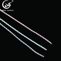Câble en vrac pour haut-parleur à structure ouverte, conducteur 4N OFC plaqué argent, faible C&L, anti-âge, pour audiophiles, projecteurs et haut-parleurs