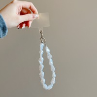 Élégant Baroque Perle Perlée Bracelet Téléphone Chaîne Acrylique Pendentif pour Tous Téléphone De Luxe Anti-Perdu Chaîne Suspendus Bijoux Cadeau