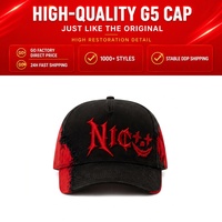 NOUVEAU Casquettes de baseball brodées personnalisées à 5 panneaux avec sombreros et chapeaux à barbe, casquettes G5 originales avec boîte