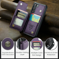 Nouvelle Pochette 3-en-1 RFID pour Samsung Galaxy S26 Ultra S25 S24 S23 – Étui Portefeuille avec Fermeture Éclair et Étui à Cartes Détachable pour Samsung S26 Ultra