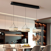 Lustre moderne en cristal acrylique LED de luxe pour la décoration de la maison, lampe pour toute la maison, villa, salon, hall d'hôtel