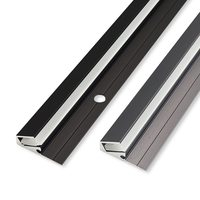 Plinthe en alliage oem logo aluminium led lumière encastrée plinthe ligne planche