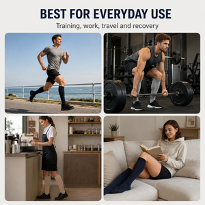 Breathable Men Women Knee High Athletic Support Stockings Pressure Sport <b>Socks</b> for <b>Running</b> Cycling <b>Compression</b> Outdoor <b>Socks</b> - Product Image 6