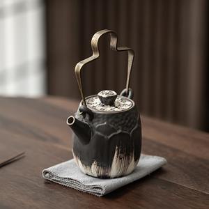 Juego <span class=keywords><strong>de</strong></span> té <span class=keywords><strong>de</strong></span> Kung Fu hecho a mano MSH, tetera pequeña antigua <span class=keywords><strong>de</strong></span> <span class=keywords><strong>gres</strong></span>, tetera individual - Product Image 1