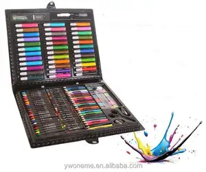 Kids Watercolors Coloring art crayon colour 150 168 208 piezas color school art set for painting set