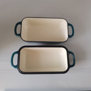 2 in 1 Gusseisen Bratpfanne mit Deckel Gusseisen Guss eisen Kasten form Laib Brot Backform Box für die Brothers tellung - Product Image 5