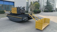 Bateau de nettoyage de rivière amphibie avec ponton flottant, vente chaude directe usine Chine