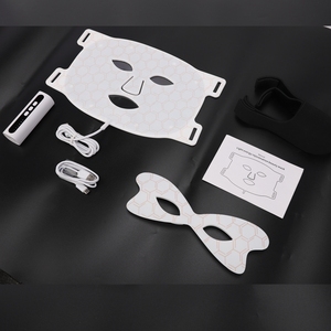 Máscara facial de silicona <span class=keywords><strong>LED</strong></span> roja de <span class=keywords><strong>7</strong></span> <span class=keywords><strong>colores</strong></span> Dispositivo de terapia de luz roja de mano para cara y ojos - Product Image 5