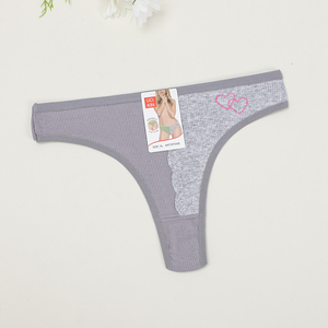 UOKIN <span class=keywords><strong>Tanga</strong></span> Sexy de Cintura Baja para Mujer, con Parches, de Algodón Acanalado, Alta Elasticidad, <span class=keywords><strong>Tanga</strong></span> Sexy con Tirantes <span class=keywords><strong>en</strong></span> <span class=keywords><strong>T</strong></span> - Product Image 3
