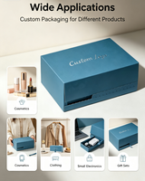 Boîte d'expédition pliable en kraft recyclable avec fermeture éclair personnalisée, logo personnalisé pour l'emballage de vêtements, de cosmétiques et de cadeaux