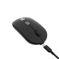 Grosir Mouse komputer portabel 2.4G & BT nirkabel untuk Laptop dengan tingkat baterai terlihat