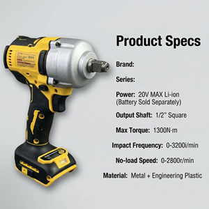 Clé à chocs DEW <span class=keywords><strong>XR</strong></span> 20V MAX originale, idéale pour le démontage des pneus de voiture, la construction d'échafaudages, l'entretien des équipements lourds - Product Image 6
