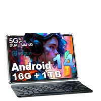 Tablet S26 Ultra >10.1 Pulgadas, MTK Octa Core, 2K, Android 14, 16GB, 108MP, 10000mAh, 4G/5G, Doble SIM, USB-C, para Niños y Adultos Mayores