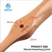 Hélice en bois de hêtre JXF 16*8 10-28 pouces pour avion, hélice de drone à voilure fixe haute efficacité, hélice positive
