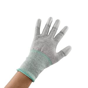 10 pares de guantes antiestáticos recubiertos de PU con fibras de carbono grises 13G ESD guantes de trabajo de seguridad - Product Image 3