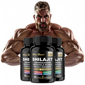 كبسولة شيلاجيت أشواغاندا روديولا الوردية باناكس الجينسنغ قوة إضافية الكركم لاذع نبات القراص الجنكة بيلوبا ملحق الحقائق - Product Image 1