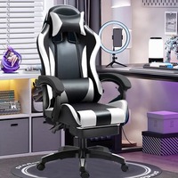 WDY Vente en gros pas cher confortable chaise de jeu d'ordinateur chaises de jeu ergonomiques avec repose-pieds